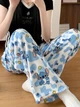 Штаны пижамные плюшевые Stich голубого цвета, теплые домашние штаны Стич, M-L - изображение 5