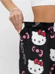 Штани плюшеві піжамні чорного кольору Hello Kitty, теплі домашні штани Хеллоу Кітті, M-L - зображення 3