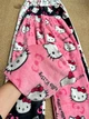 Штаны пижамные плюшевые Hello Kitty розового цвета, теплые домашние штаны Хэллоу Китти - изображение 6