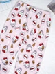 Штаны пижамные плюшевые Hello Kitty розового цвета, теплые домашние штаны Хэллоу Китти, S-M - изображение 8