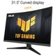 Монітор Asus TUF Gaming VG32WQ3B 31.5" IPS 180Hz Black Curved (90LM0AP1-B01171) - зображення 4