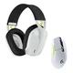 Навушники + миша Logitech G435SE + G305SE бездротовий ігровий комплект Black/White/Lime - зображення 1