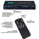 Мультиэкранный HDMI сплиттер с Quad View Addap HVS13, HDMI коммутатор для разделения 4-х источников видео на 1 экран, 4K, Черный - изображение 7
