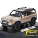 Колекційна модель машинки Toyota Land Cruiser Prado 1:32 Металева зі світловими та звуковими ефектами Золотисто-чорний - зображення 3
