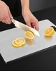 Двухсторонняя кухонная доска из нержавеющей стали для мяса овощей и рыбы 34×23 см серебристая U9629 - изображение 6