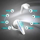 Игровые беспроводные геймерские наушники TWS BX16 с микрофоном, LED-подсветкой и активным шумоподавлением До 60 часов работы Белый - зображення 6