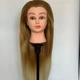 Манекен голова для причесок плетения учебная с волосами парикмахерская + штатив крепление к столу - изображение 5