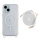 Чохол Premium TPU+PC LanyardCase with MagSafe для iPhone 15 White - изображение 1