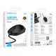 Проводная компьютерная мышь Borofone BG17 Morning USB, черная - изображение 2