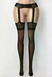 Панчохи з поясом в сітку Etosell 12346 One Size Чорні - зображення 2