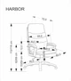 Fotel biurowy Halmar HARBOR Beżowy (5905248134898) - obraz 10