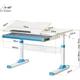 Дитяча парта TH-310 Lite ErgoKids TH-310 W/BL Lite, Blue - зображення 2