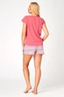 Піжама: футболка та шортики Key 50(2XL) Рожевий (134904) - зображення 2