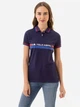 Поло жіноче U.S. Polo Assn 216091-ZH00A (EVENING BLUE) S Темно-синє (786660695526) - зображення 1