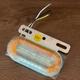 Світлодіодний габаритний LED ліхтар 12 діодів 100×70 мм (12V/24V) жовтого світіння для причепів і вантажівок - зображення 4