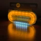 Світлодіодний габаритний LED ліхтар 12 діодів 100×70 мм (12V/24V) жовтого світіння для причепів і вантажівок - зображення 7
