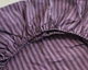 Простирадло на резинці LARA бязь-страйп dp11353 Violet 180х200х25 - зображення 3
