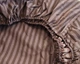 Простирадло на резинці LARA бязь-страйп dp11252 Brown 160х200х25 - зображення 4