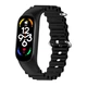 Ремінець для Xiaomi Mi Band 3/4/5/6/7 Ocean Band Black - изображение 1