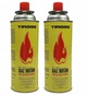 Газ Баллон 2 шт. газовый универсальный Tiross 227 g (400 ml) баллончик для портативной плиты, евро-цанговый производство Польша - изображение 1