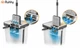 Набір для прибирання швабра+відро , з розділенням чистої та брудної води, 2 баки Ruhhy - зображення 6