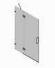 Двері в нішу Koer SR SD04-120×200-TR-07 прозоре скло Easy Clean 10мм, графіт (KR5388) - зображення 7