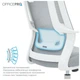 Офісне крісло OfficePro Harmony OC310-W-LG-LG (OC310-W-LG-LG) OfficePro OC310-W-LG-LG 928985 - зображення 4