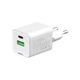 Зарядний пристрій ColorWay USB-C PD20W + 1xUSB QC4.0 white (CW-CHS062PD-WT) ColorWay CW-CHS062PD-WT 928783 - зображення 5