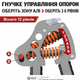 GD IRON GRIP – регулируемый кистевой эспандер 25–80 кг, тренажер для силы хвата и тренировки кистей и предплечий - изображение 2