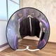 Палатка детская игровая на кровать Dream Tents Космос, складной тент-домик для сна и игр с фиксаторами под матрас, шторками и внутренним карманом, для детской и односпальной кровати Фиолетовый, AND-026 - изображение 11
