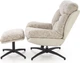 Крісло для відпочинку Halmar KRONOS з підставкою для ніг Бежеве (5905248135727) - зображення 5