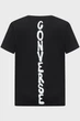 Жіноча чорна футболка Converse XS CVW5T027 - изображение 2