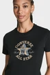 Жіноча чорна футболка CHUCK PATCH Converse XS CVW5T241 - изображение 6