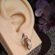 Серьги Xuping Jewelry длина 2.2см ширина 11мм медицинское золото позолота 18К с1663 - изображение 5