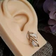 Серьги Xuping Jewelry длина 2.2см ширина 11мм медицинское золото позолота 18К с1663 - изображение 6