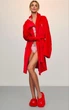Теплий, плюшевий червоний халат (M/L) Victoria's Secret - изображение 2