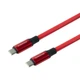 Кабель USB Borofone BX82, Type-C to Type-C, PD 60W, 1m, червоний - зображення 3