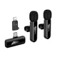 Микрофон HOCO Type-C/Lightning Fair wireless microphone L20A, 2.4G, 5-15m, 60mAh, 3-4h, black - изображение 1
