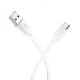 Кабель BOROFONE BX19 USB to Type-C 3A, 1m, PVC, TPE connectors, White (6931474701800) (18907) - изображение 3