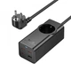 Сітковий підовжувач HOCO NS9 Wisdom 1-position (PD67W/3C1A) desktop socket (EU/GER) Black (6942007638494) (18935) - зображення 4