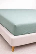 Простынь на резинке Ecotton Фланель 160х200 Зимняя коллекция Super Soft SB-200 Mint (2100024431007) - изображение 1
