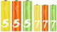 Батарейки Xiaomi Cuktech AA + AAA Rainbow alkaline battery B10 12 + 12 шт (CUKAAB10CNCM) - изображение 2