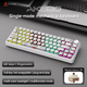 Игровая механическая проводная клавиатура Ajazz Ak690 / 68 клавиш / Hot-Swap / RGB / Melard Switch MC / White - изображение 1