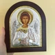 Янгол Охоронець, грецька срібна ікона з позолотою Silver Axion 18*15 см - зображення 2