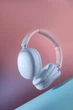 Наушники беспроводные Bluetooth c микрофоном и шумоподавлением Proove Tender Pro |BT6.0/AUX, 90H, ANC/ENC| Pink-blue - изображение 7