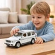 Металева іграшкова машинка Автопром Mercedes-Benz G 350 d 1:32 — світло, звук, відкривні двері, біла - зображення 8