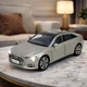 Металлическая машинка Автопром Audi A6L 1:24 — инерционная модель со светом и звуком, открывающиеся двери, капот и багажник, серый - изображение 7
