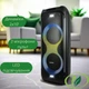 Акустическая Bluetooth колонка ZXX-5580 с пультом ДУ Музыкальная колонка с поддержкой TWS Портативная колонка с подсветкой и микрофонами - изображение 1