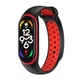 Ремінець для Xiaomi Mi Band 5/6/7 N Sport Black/Red - изображение 1