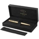 Ручка шариковая Parker SONNET SE Cisele Gold GT BP + бархатный чехол - изображение 4